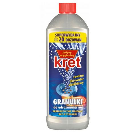 Granulki do udrażniania rur Kret 800g